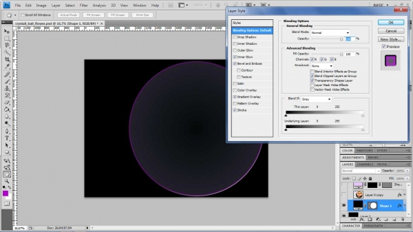 Creation of sphere of life: Step 1